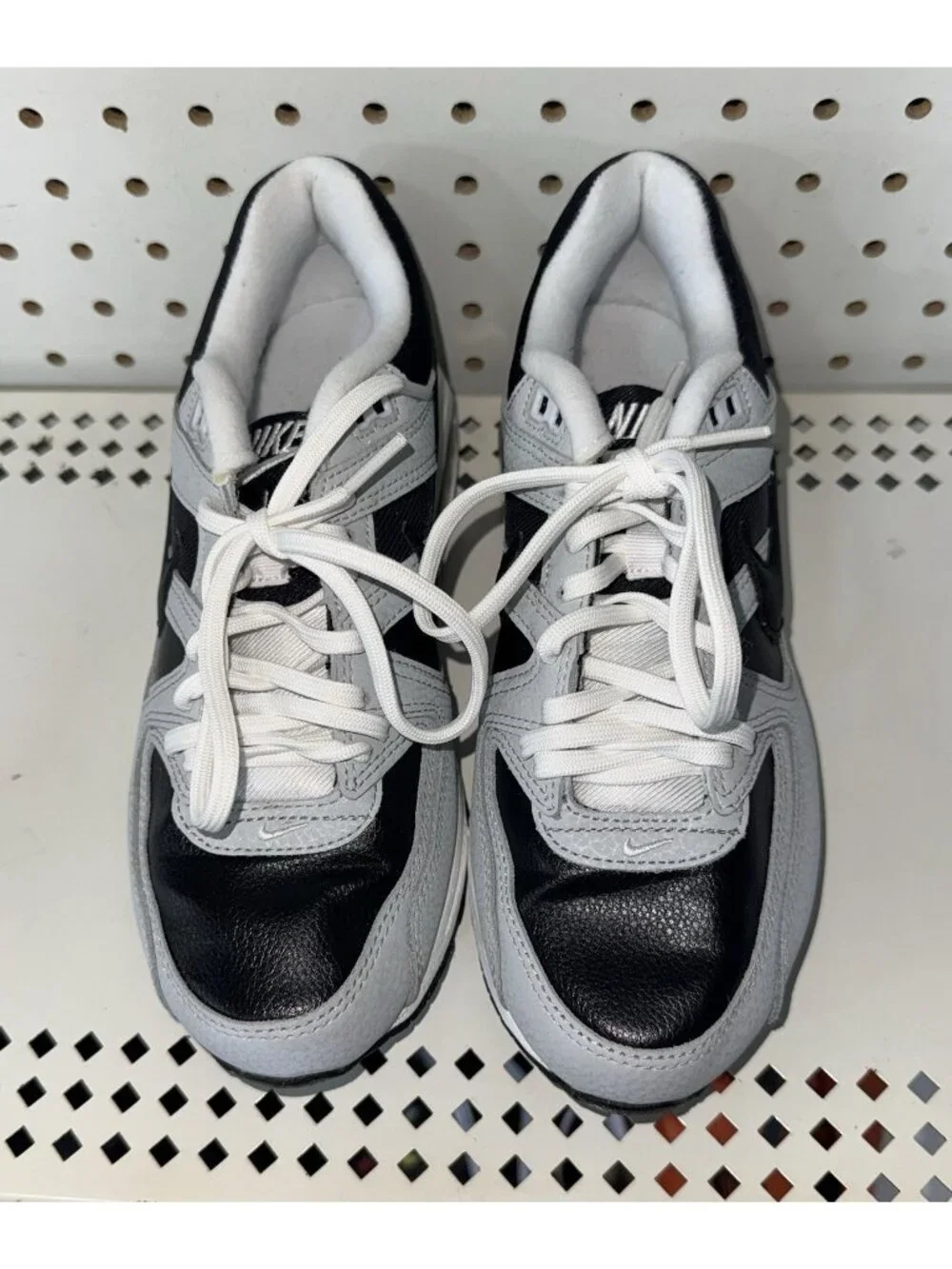 Nike Air Max Command PRM Womens Athletic Shoes Size 6.5 Silver Black White